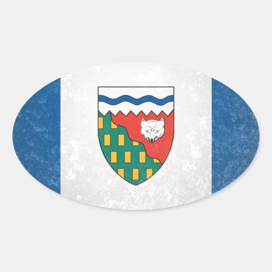 Northwest Territories Ovale Sticker (Voorkant)