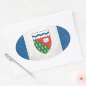 Northwest Territories Ovale Sticker (Envelop)