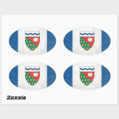 Northwest Territories Ovale Sticker (Vel)
