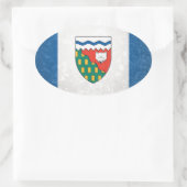 Northwest Territories Ovale Sticker (Tas)