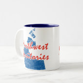 Northwest Territories Tweekleurige Koffiemok (Voorkant links)