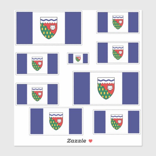 Northwest Territories Vlaggen Grafisch Sticker (Vel)