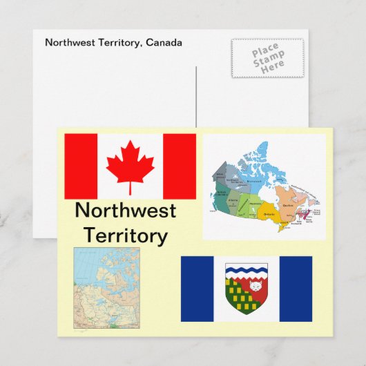 Northwest Territory Canada Briefkaart (Voorkant / Achterkant)