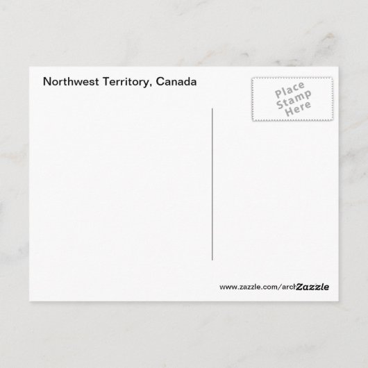Northwest Territory Canada Briefkaart (Achterkant)