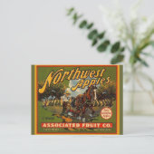 Northwest WA Apples Draft Horse Briefkaarten (Staand voorkant)