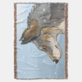 Northwestern Wolf Deken (Voorkant Verticaal)