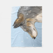 Northwestern Wolf Fleece Deken (Voorkant)