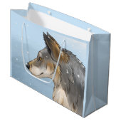 Northwestern Wolf Groot Cadeauzakje (Voorkant Gekanteld)