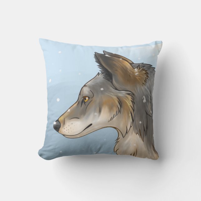 Northwestern Wolf Kussen (Voorkant)