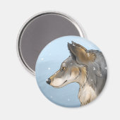 Northwestern Wolf Magneet (Voorkant / Achterkant)