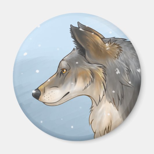 Northwestern Wolf Magneet (Voorkant)