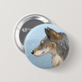 Northwestern Wolf Ronde Button 5,7 Cm (Voorkant /achterkant)