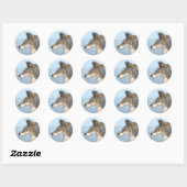 Northwestern Wolf Ronde Sticker (Vel)