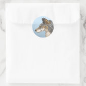 Northwestern Wolf Ronde Sticker (Tas)