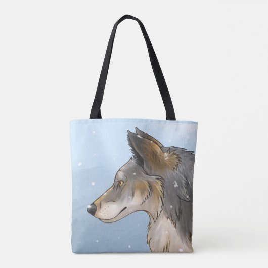 Northwestern Wolf Tote Bag (Achterkant)