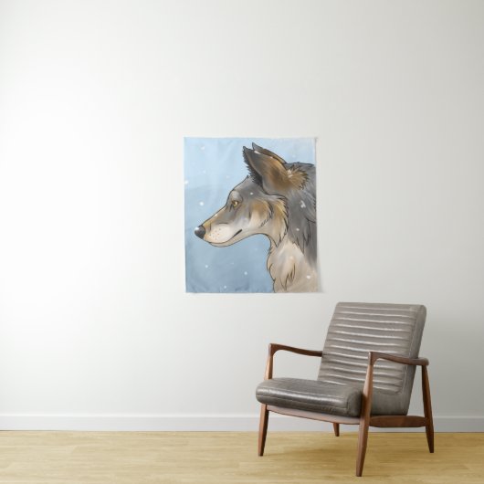 Northwestern Wolf Wandkleed (In situ)