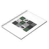 Northwood Adventure Patchwork - grijs en groen Notitieboek (Linkerzijde)