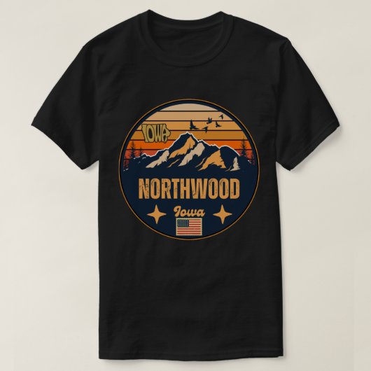 Northwood, Iowa T-shirt (Design voorkant)