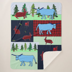 Northwood Lumberjackrabbit en Babe blanket Sherpa Deken