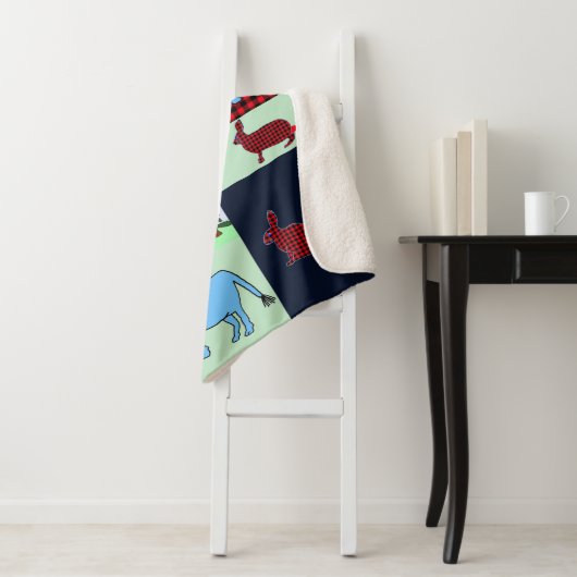 Northwood Lumberjackrabbit en Babe blanket Sherpa Deken (In situ)