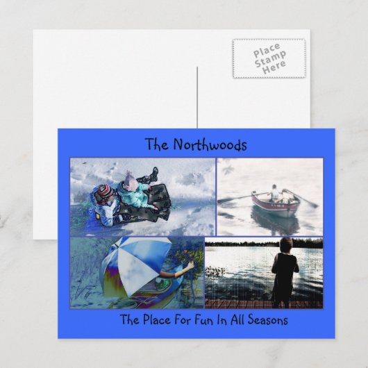 Northwoods Fun Briefkaart (Voorkant / Achterkant)