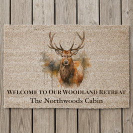 Northwoods Herten Rustieke Bos Ingang Welkom