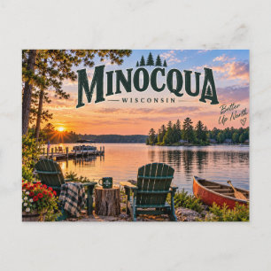 Northwoods Minocqua Wisconsin Briefkaart