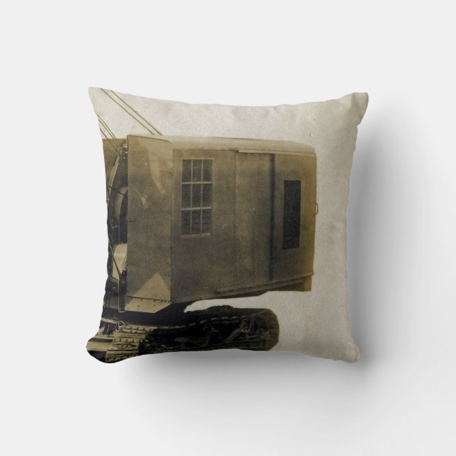 Northwwest Crane Model 105 Antiek Machinery Kussen (Voorkant)