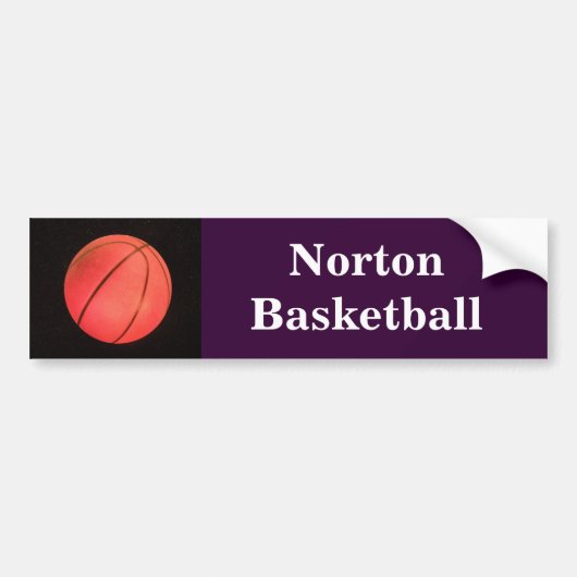 Norton Basketball Bumpersticker (Voorkant)