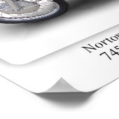 Norton Commando 750s Scrambler Motorcycle - A3 Poster (Hoek)