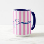 Norton Commons roze streep mok (Voorkant rechts)