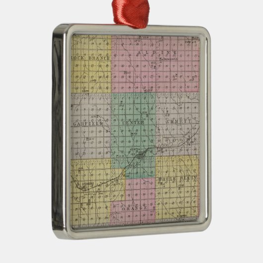 Norton County, Kansas Metalen Ornament (Rechts)