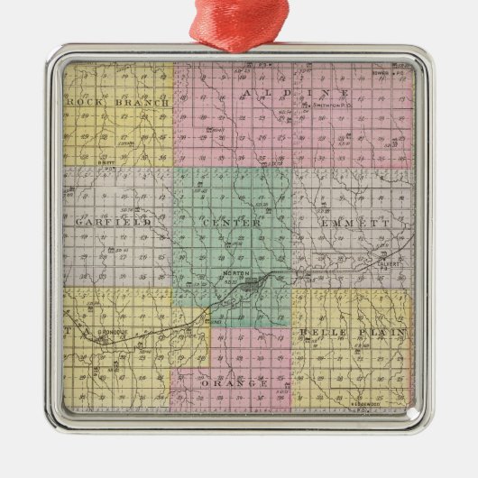 Norton County, Kansas Metalen Ornament (Voorkant)