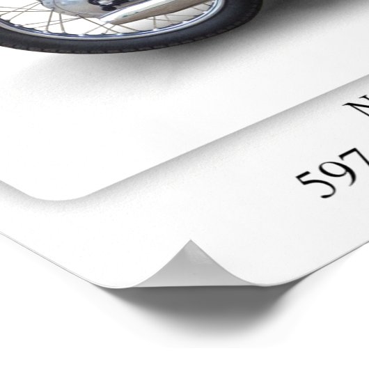 Norton Dominator 99-motorfiets - A3 Poster (Hoek)