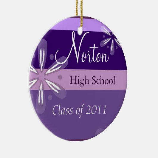 Norton Floral Class of 2011 Keepomwille Keramisch Ornament (Rechts)