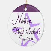 Norton High School Star Keepomwille Keramisch Ornament (Links)