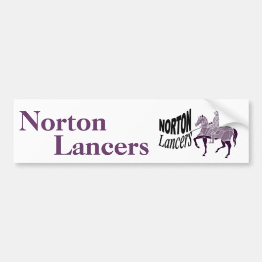Norton Lancers Bumpersticker (Voorkant)