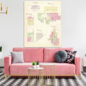 Norton, Lenora, Almena, Densmore, Almelo, Kansas Canvas Afdruk (Insitu (Woonkamer))