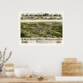Norton, MA Panoramic Map - 1891 Poster (Keuken)