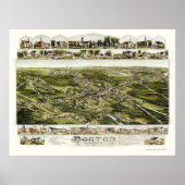 Norton, MA Panoramic Map - 1891 Poster (Voorkant)