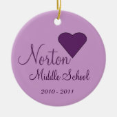 NORTON Middle School Ornament (Voorkant)