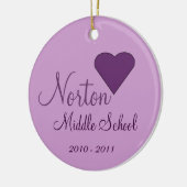 NORTON Middle School Ornament (Links)