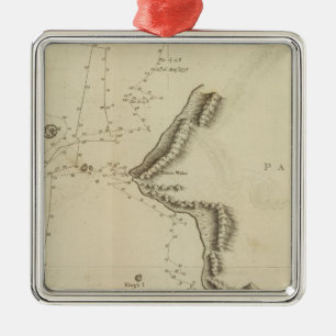 Norton Sound, Bherings Strait, Alaska Metalen Ornament