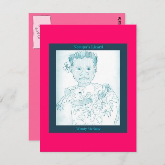 Norupa's hagedis briefkaart (Voorkant / Achterkant)