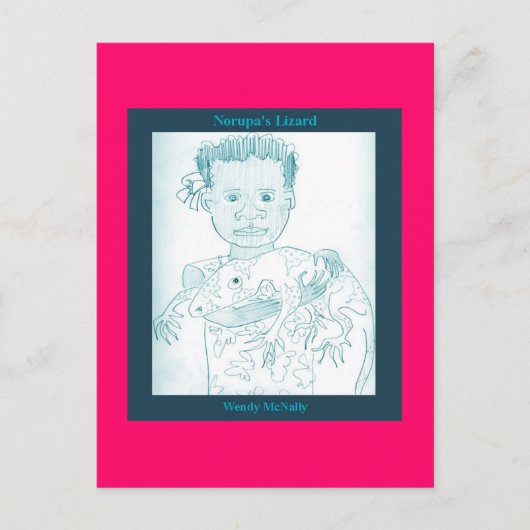 Norupa's hagedis briefkaart (Voorkant)