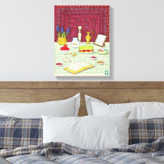 Noruz Haft Sin Tafelcanvas Print (Insitu (Slaapkamer))