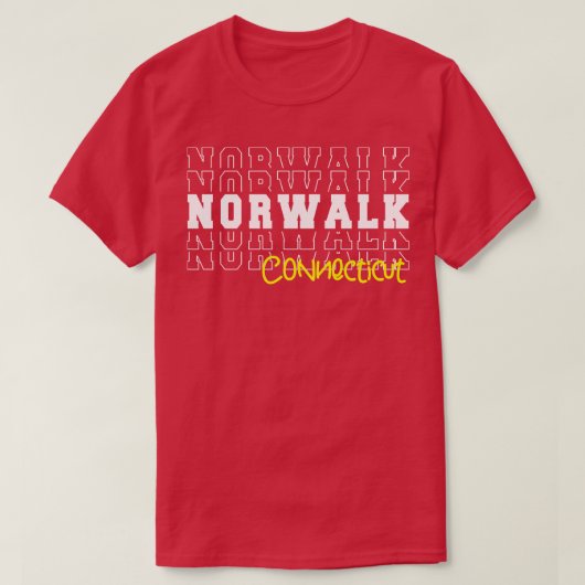 Norwalk city Connecticut Norwalk CT T-shirt (Design voorkant)