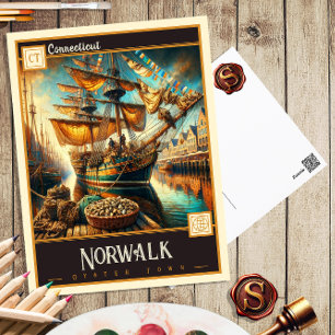 Norwalk, Connecticut    BRIEFKAART