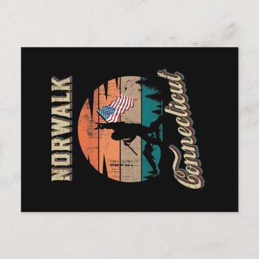 Norwalk Connecticut Briefkaart (Voorkant)