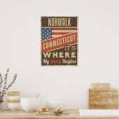 Norwalk Connecticut Poster (Keuken)
